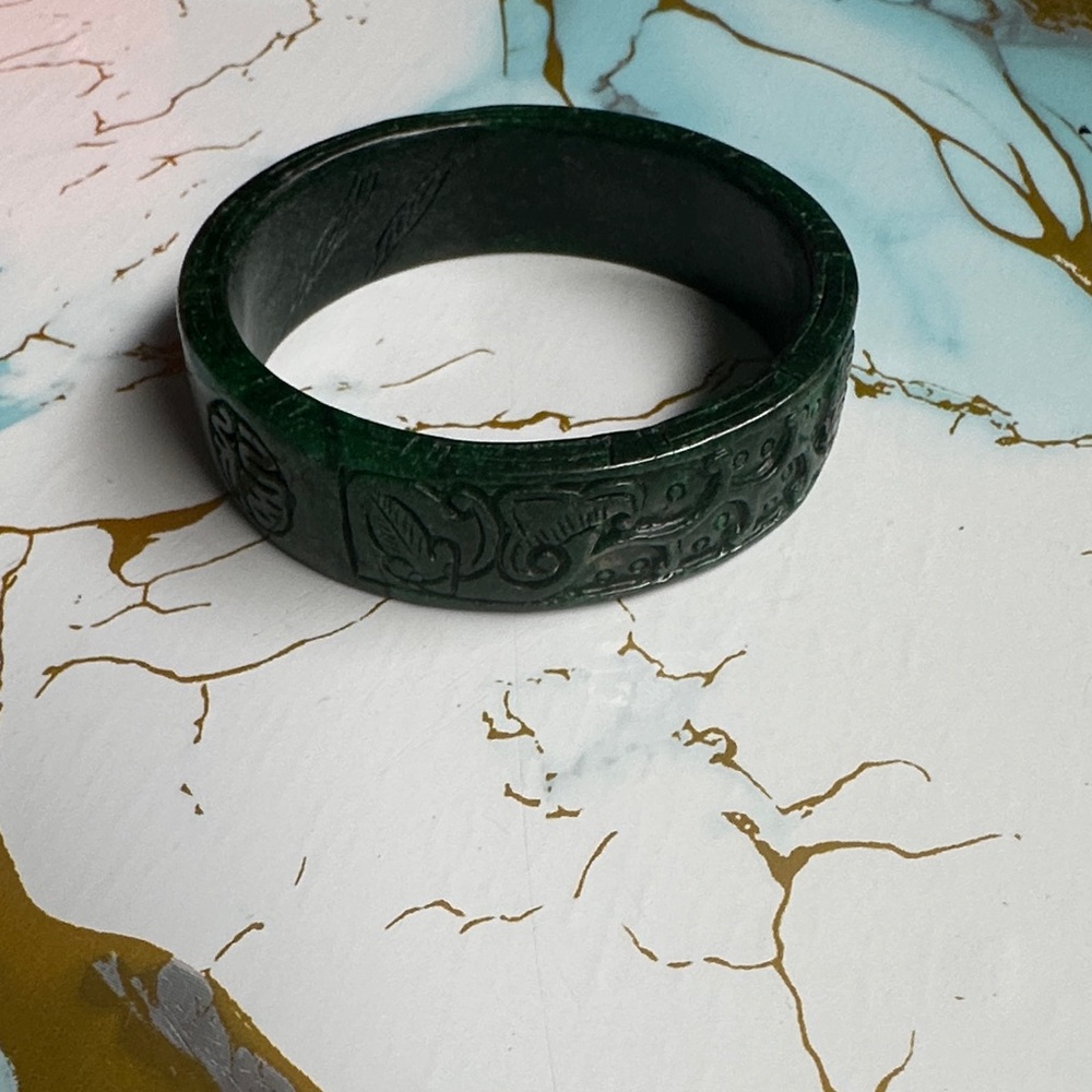 Green jade Bangle Bracelet